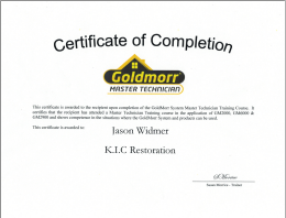 Jason Widmer Certified Goldmorr Master Technician